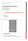 Research paper thumbnail of INSTITUTO TECNOLOGICO DE CHETUMAL Resumen de exposiciones u2 Pruebas y mantenimiento eléctrico  2.1GENERALIDADES DEL MANTENIMIENTO ELÉCTRICO