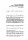 Research paper thumbnail of Pensar desde el feminismo: Críticas y alternativas al desarrollo