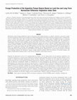 Research paper thumbnail of Forage Production of the Argentine Pampa Region Based on Land Use and Long-Term Normalized Difference Vegetation Index Data