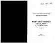 Research paper thumbnail of Harvard Studies in Slavic Linguistics, vol. 1