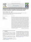 Research paper thumbnail of Indicators for demonstrating sustainable forest management in British Columbia, Canada: An international review