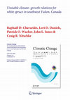 Research paper thumbnail of Unstable climate-growth relations for white spruce in southwest Yukon, Canada