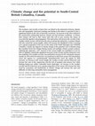 Research paper thumbnail of Climatic change and fire potential in South-Central British Columbia, Canada