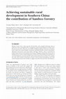 Research paper thumbnail of Achieving sustainable rural development in Southern China: the contribution of bamboo forestry