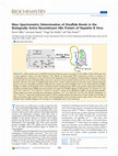 Research paper thumbnail of Mass spectrometric determination of disulfide bonds in the biologically active recombinant HBx protein of hepatitis B virus