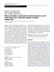 Research paper thumbnail of Effects of ketamine on prefrontal and striatal regions in an overt verbal fluency task: a functional magnetic resonance imaging study