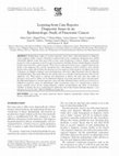 Research paper thumbnail of Learning from Case Reports:: Diagnostic Issues in an Epidemiologic Study of Pancreatic Cancer