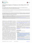 Research paper thumbnail of Draft Genome Sequences of Streptococcus bovis Strains ATCC 33317 and JB1