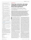 Research paper thumbnail of Long-range orientation and atomic attachment of nanocrystals in 2D honeycomb superlattices