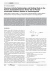 Research paper thumbnail of StructureActivity Relationships and Binding Mode in the Human Acetylcholinesterase Active Site of Pseudo-Irreversible Inhibitors Related to Xanthostigmine