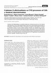 Research paper thumbnail of CadmiumO-alkylxanthates as CVD precursors of CdS: a chemical characterization