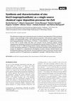 Research paper thumbnail of Synthesis and characterization of zinc bis(O-isopropylxanthate) as a single-source chemical vapor deposition precursor for ZnS