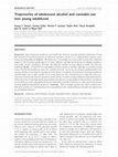 Research paper thumbnail of Trajectories of adolescent alcohol and cannabis use into young adulthood