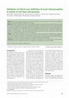 Research paper thumbnail of Validation of clinical case definition of acute intussusception in infants in Viet Nam and Australia