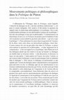 Research paper thumbnail of Mouvements politiques et philosophiques dans le Politique de Platon