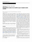 Research paper thumbnail of Self-generated saccades do not modify the gain of adapted reactive saccades