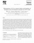 Research paper thumbnail of Determination of Cd in sonicate slurries and leachates of biological and environmental materials by FI-CV-AAS