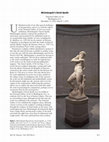 Research paper thumbnail of Marjorie Och, “Michelangelo’s David-Apollo, National Gallery of Art, Washington, D.C., December 13, 2012-March 7, 2013,” SECAC Review 16/4 (2014): 511-14.