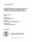 Research paper thumbnail of Augmented performance environment for enhancing interagency coordination in stability, security, transition, and reconstruction (SSTR) operations