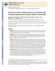 Research paper thumbnail of Effects of police confiscation of illicit drugs and syringes among injection drug users in Vancouver