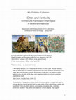 Research paper thumbnail of AH 211 Cities and Festivals: Architectural Practice and Urban Space in the Ancient Near East (History of Urbanism)