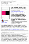 Research paper thumbnail of Ryan Walter, Review of S. Cremaschi, Utilitarianism and Malthus's Virtue Ethics, R.J. Mayhew, The Life and Legacy of an Untimely Prophet