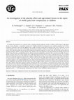 Research paper thumbnail of An investigation of the placebo effect and age-related factors in the report of needle pain from venipuncture in children