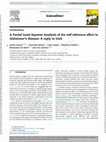 Research paper thumbnail of A Partial Least Squares Analysis of the self reference effect in Alzheimer's disease: a reply to Irish