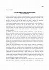 Research paper thumbnail of LO TACHMOD -NON DESIDERARE