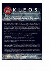 Research paper thumbnail of Kleos: Call for papers- second issue - 2016