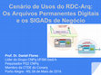 Research paper thumbnail of Cenário de Usos do RDC-Arq: Os Arquivos Permanentes Digitais e os SIGADs de Negócio