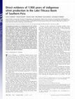 Research paper thumbnail of Direct evidence of 1,900 years of indigenous silver production in the Lake Titicaca Basin of Southern Peru