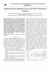 Research paper thumbnail of Enhanced data integration for LabVIEW laboratory systems