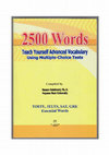 Research paper thumbnail of 2500 words: Teach yourself advance vocabulary