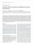 Research paper thumbnail of The Effect of Noise Correlations in Populations of Diversely Tuned Neurons