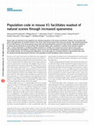 Research paper thumbnail of Population code in mouse V1 facilitates readout of natural scenes through increased sparseness