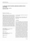 Research paper thumbnail of A comparative study of stochastic optimization methods in electric motor design