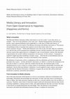 Research paper thumbnail of Media Literacy and Innovation:  From Open Governance to Happiness (Happiness and forms)