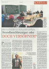 Research paper thumbnail of Brandbeschleuniger oder Doch Versöhner / On Religion and Violence: my Interview in "die Furche"