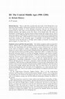 Research paper thumbnail of IIIâThe Central Middle Ages (900â1200)