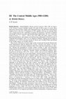 Research paper thumbnail of III Central Middle Ages (900-1200): Central Middle Ages