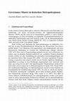 Research paper thumbnail of Governance-Muster in deutschen Metropolregionen