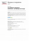 Research paper thumbnail of Les politiques migratoires restrictives : une fabrique de harraga