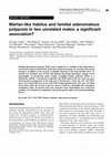 Research paper thumbnail of Marfan-like habitus and familial adenomatous polyposis in two unrelated males: a significant association?