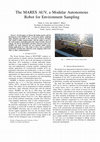 Research paper thumbnail of The MARES AUV, a Modular Autonomous Robot for Environment Sampling