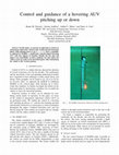 Research paper thumbnail of Control and guidance of a hovering AUV pitching up or down