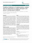 Research paper thumbnail of Studying moderators of implementation: analysis from an intervention to reduce disrespect and abuse in facility-based childbirth