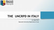 Research paper thumbnail of THE UNCRPD IN ITALY (SSSUP, 31.05.2016)