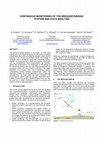 Research paper thumbnail of Continuous monitoring of the Øresund Bridge: system and data analysis