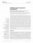 Research paper thumbnail of Collective search by ants in microgravity